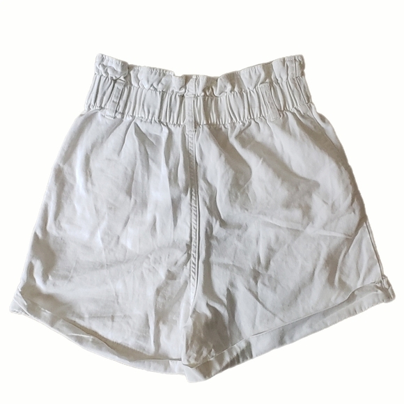 White High-Waisted Shorts – Women’s Size 4 - Picture 2 of 2